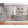 American Woodcrafters Stonebrook Queen 6 Piece Bedroom Set in Antique Gray