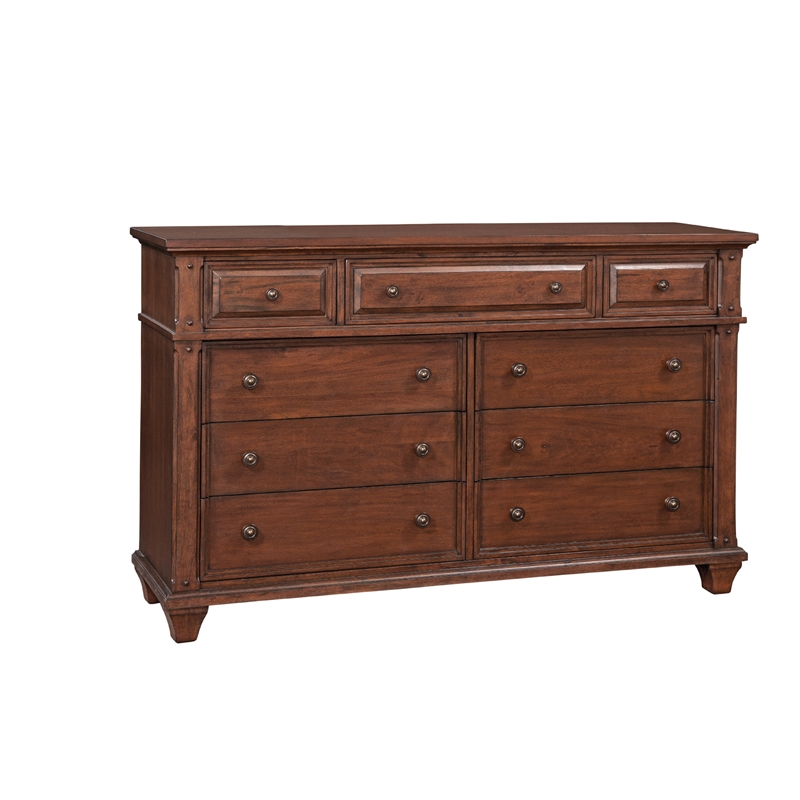 American Woodcrafters Sedona Queen 4 Piece Bedroom Set - Cinnamon Cherry