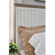 Beach Comber King Panel Bed - Weathered White - Sand Top