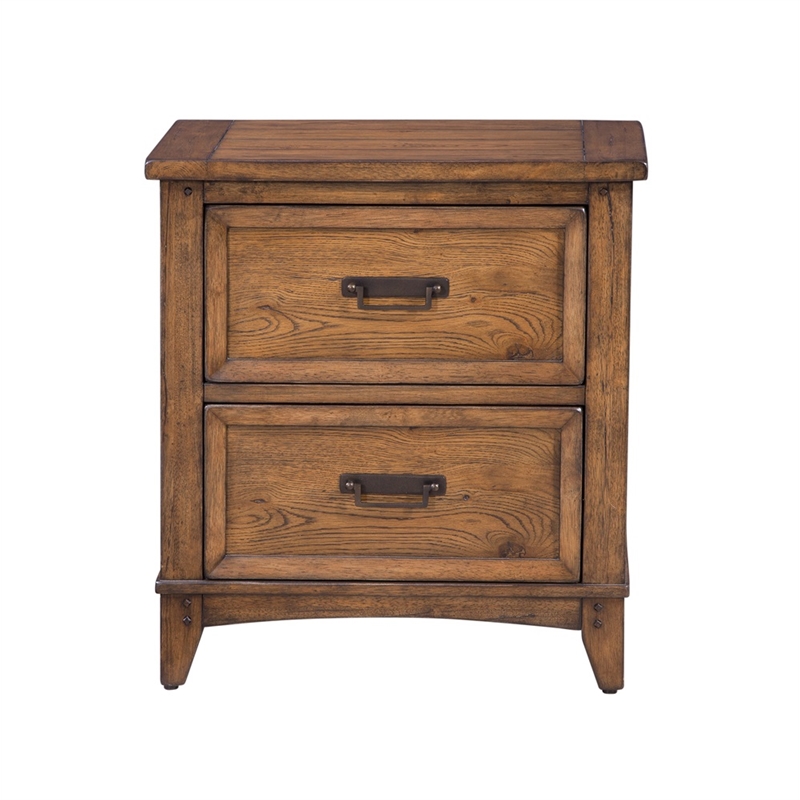 Oakdale 5 Piece King Bedroom Set - Bed Dresser Mirror Chest and Nightstand