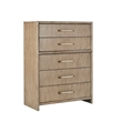 Arlington Queen Upholstered Panel 5pc Bedroom Set - Nutmeg