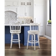 Beach Comber Bar Height Swivel Stool - Weathered White