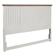 Beach Comber Full Headboard - Weathered White - Sand Top