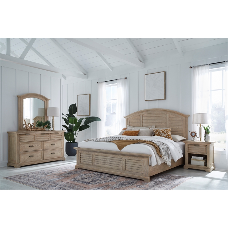 Heritage Coast Dresser With Mirror - Sea Oat