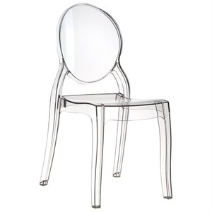 Compamia Elizabeth Polycarbonate Patio Dining Chair in Clear