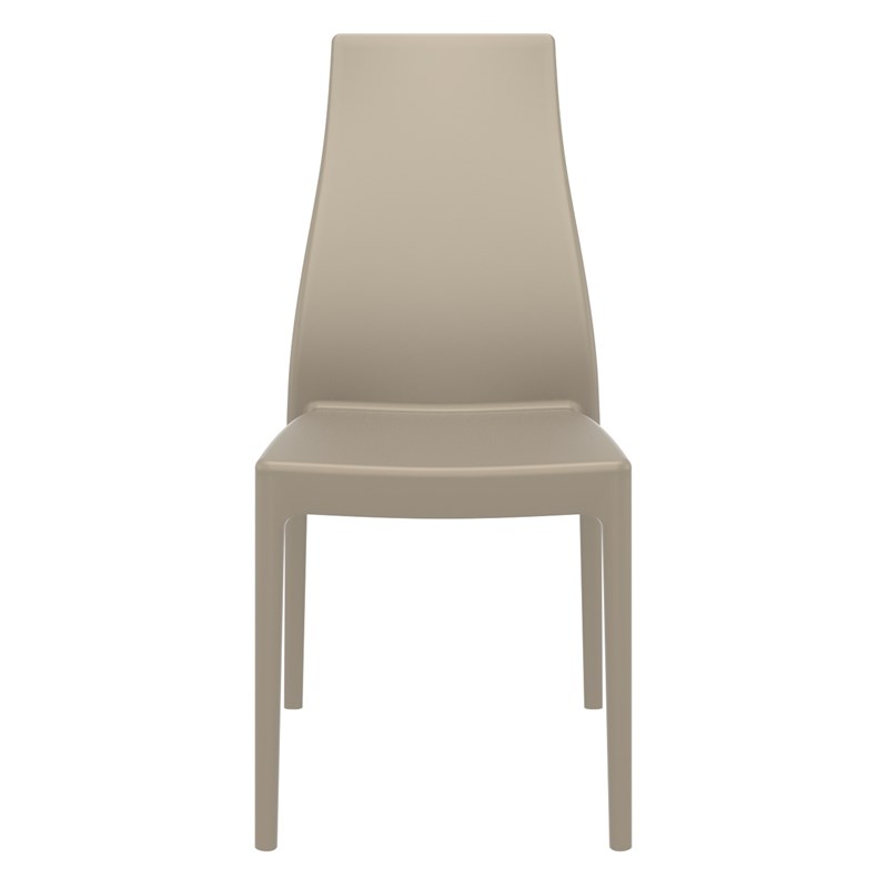 Compamia Miranda Patio Dining Chair in Taupe