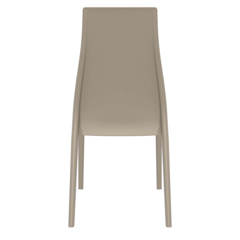 Compamia Miranda Patio Dining Chair in Taupe
