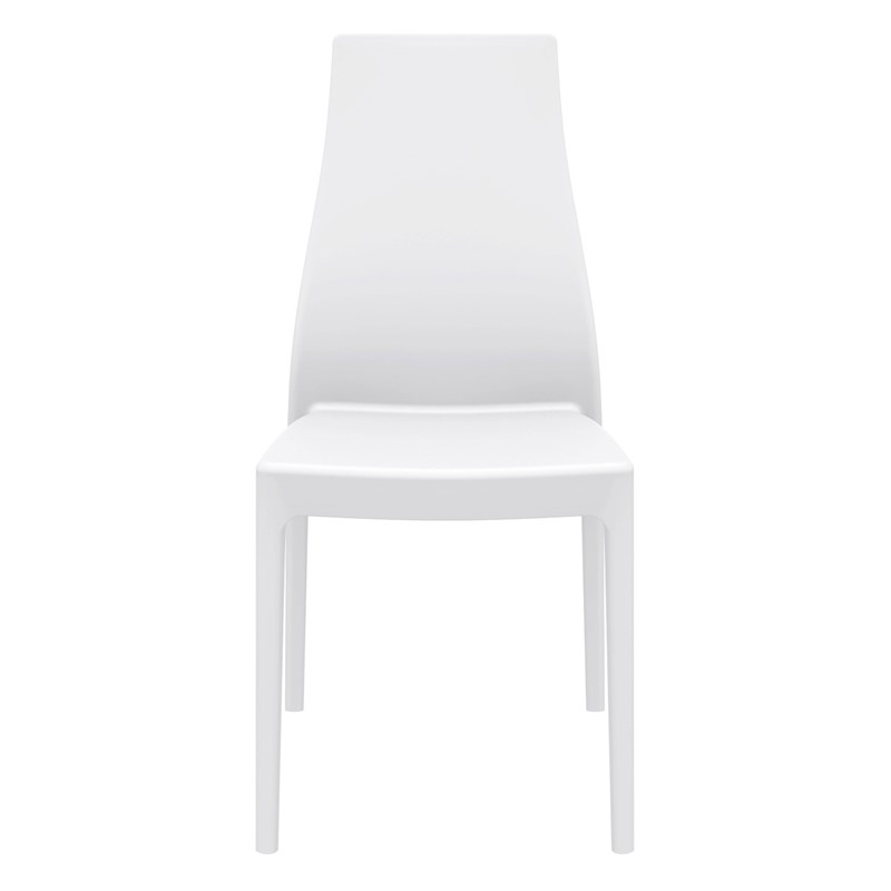 Compamia Miranda Patio Dining Chair in White