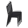 Compamia Napoleon Patio Dining Chair in Black