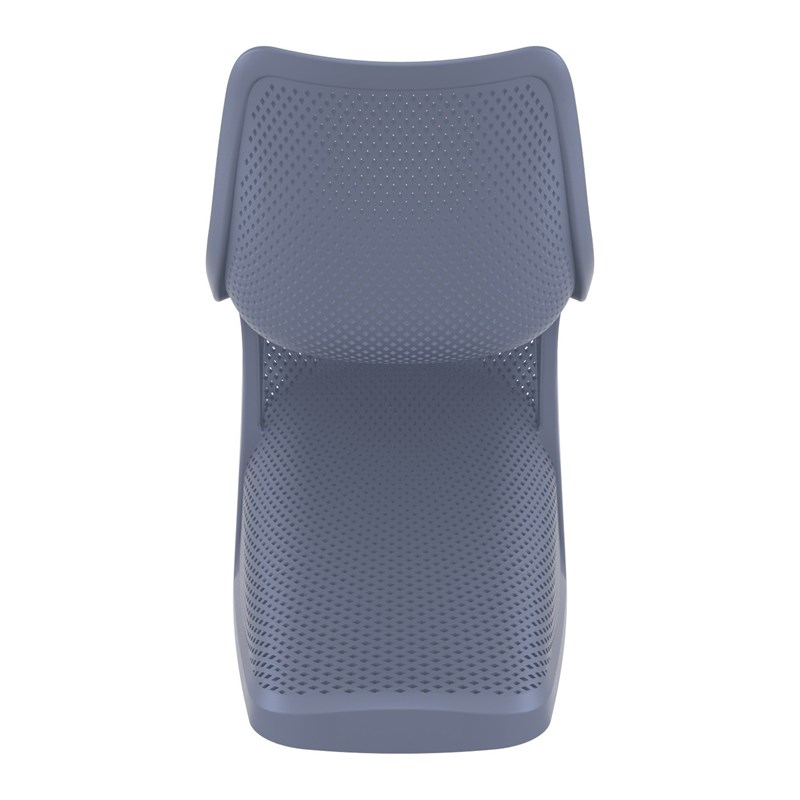 Compamia Bloom Patio Dining Chair in Dark Gray