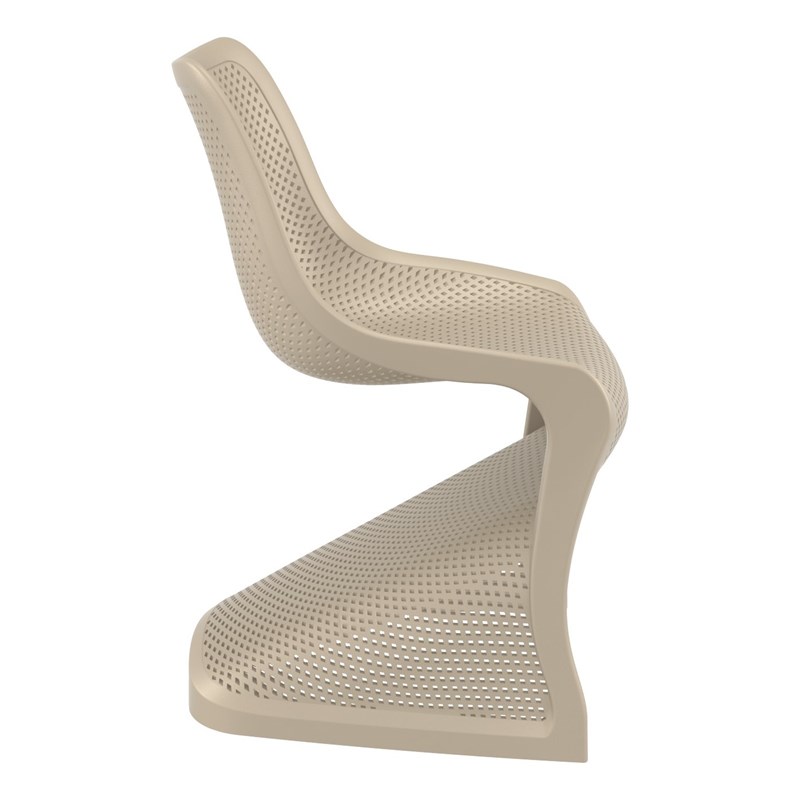 Compamia Bloom Patio Dining Chair in Taupe