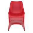 Compamia Bloom Patio Dining Chair in Red