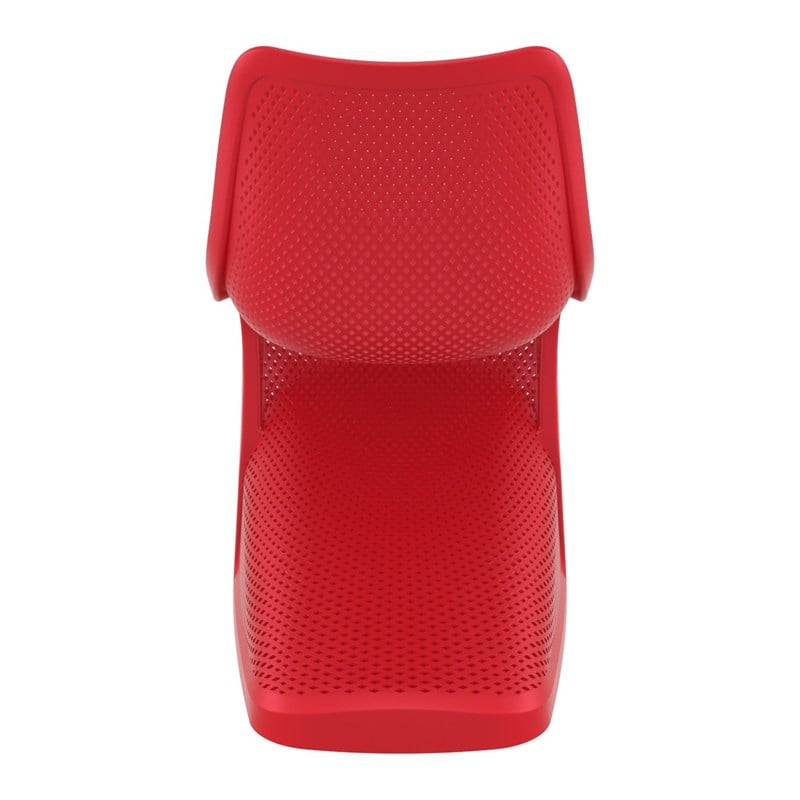 Compamia Bloom Patio Dining Chair in Red