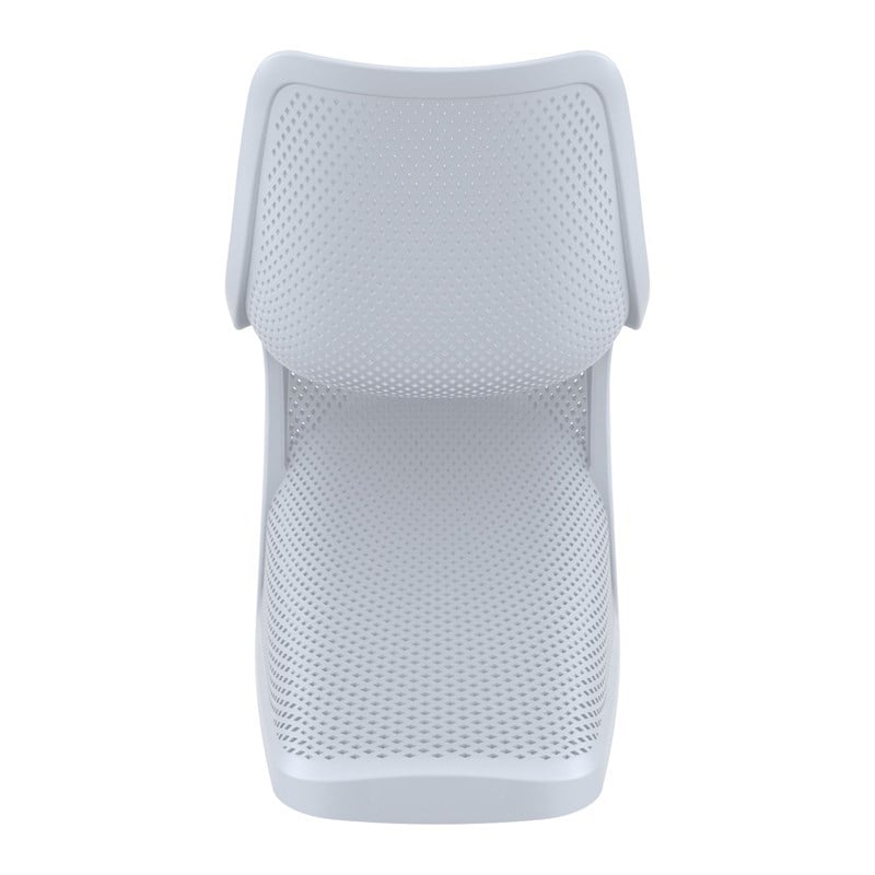 Compamia Bloom Patio Dining Chair in Silver Gray