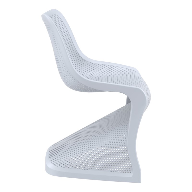 Compamia Bloom Patio Dining Chair in Silver Gray