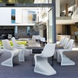 Compamia Bloom Patio Dining Chair in White