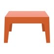 Compamia Box Resin Patio Coffee Table in Orange