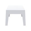 Compamia Box Resin Patio Coffee Table in White