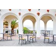 Compamia Octopus Round Patio Bistro Table in Dark Gray