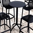 Compamia Octopus Round Patio Pub Table in Black