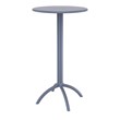 Compamia Octopus Round Patio Pub Table in Dark Gray