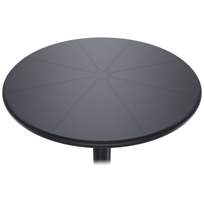 Compamia Octopus Round Patio Pub Table in Dark Gray