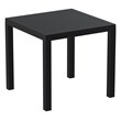 Compamia Ares 5 Piece Square Resin Patio Dining Set in Black
