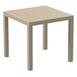 Compamia Ares 5 Piece Square Resin Patio Dining Set in Taupe