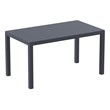 Compamia Artemis 7 Piece Patio Dining Set in Dark Gray