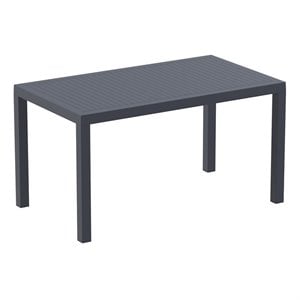 Compamia Ares 55&quot Resin Patio Dining Table in Dark Gray