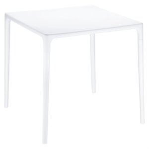 Compamia Mango 28&quot Square Patio Dining Table in White