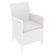 Compamia California 7 Piece Resin Patio Conversation Set in White