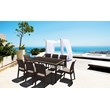 Compamia Florida Resin Wickerlook Patio Dining Chair in Brown