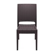 Compamia Florida Resin Wickerlook Patio Dining Chair in Brown