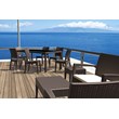Compamia Florida Resin Wickerlook Patio Dining Chair in Brown