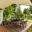 Compamia Daytona Resin Wickerlook Patio Dining Chair in Brown