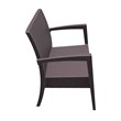 Compamia Miami Resin Patio Loveseat in Brown