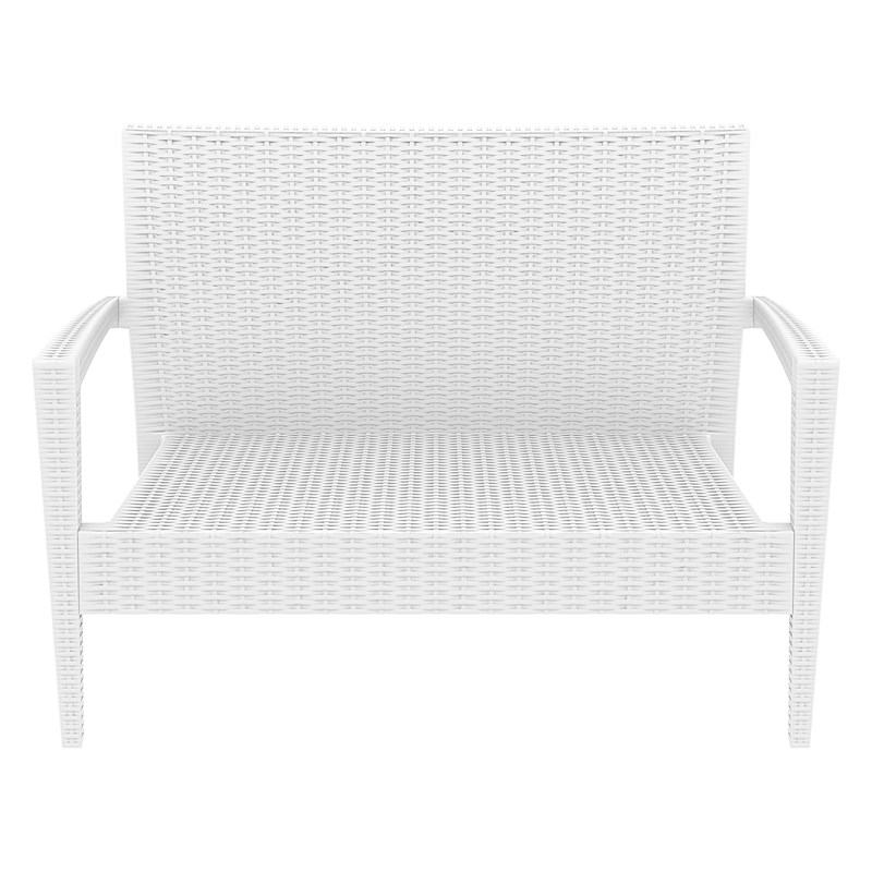 Compamia Miami Resin Patio Loveseat in White