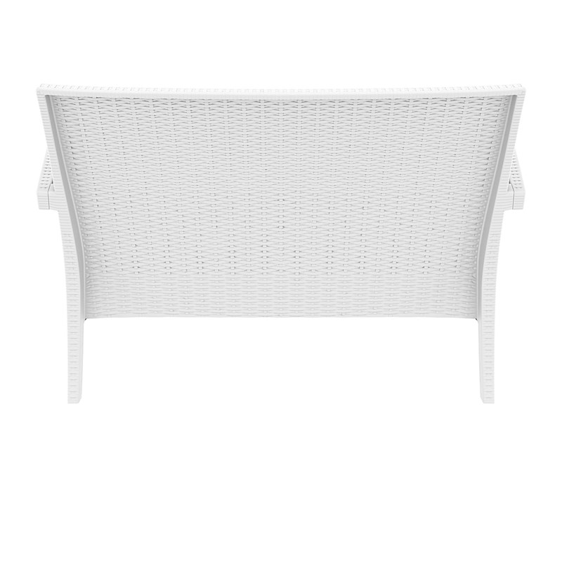 Compamia Miami Resin Patio Loveseat in White