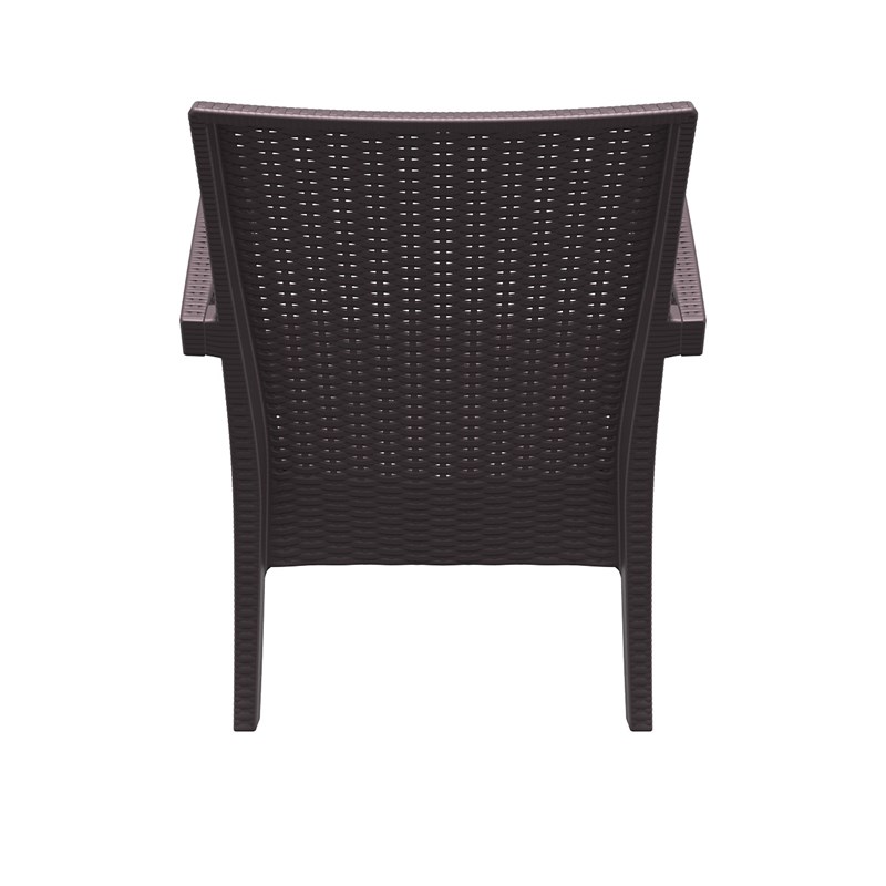 Compamia Miami Resin Club Chair in Brown