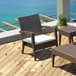 Compamia Miami Resin Club Chair in Brown