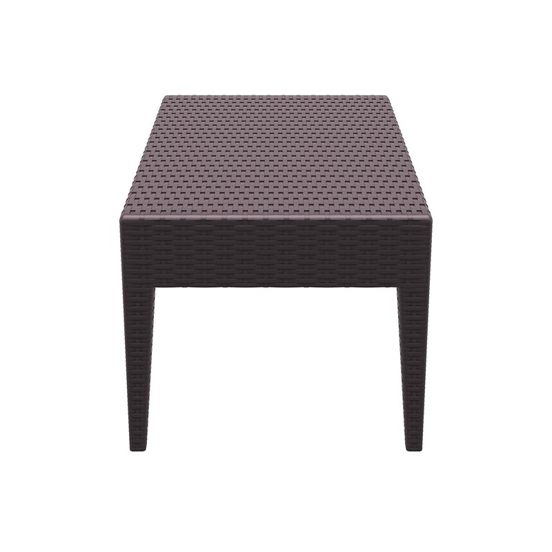 Compamia Miami Resin Patio Coffee Table in Brown