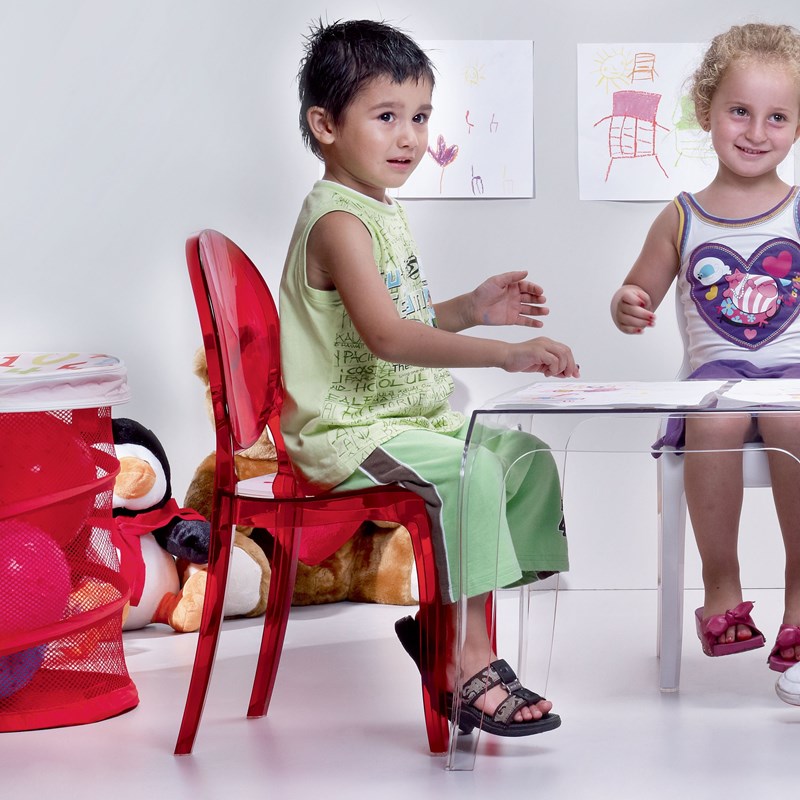 Compamia Siesta Baby Elizabeth Chair in Transparent Red