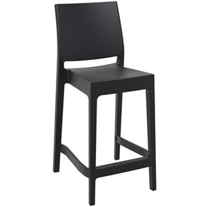 Compamia Siesta Maya Resin 25.6&quot Counter Stool in Black