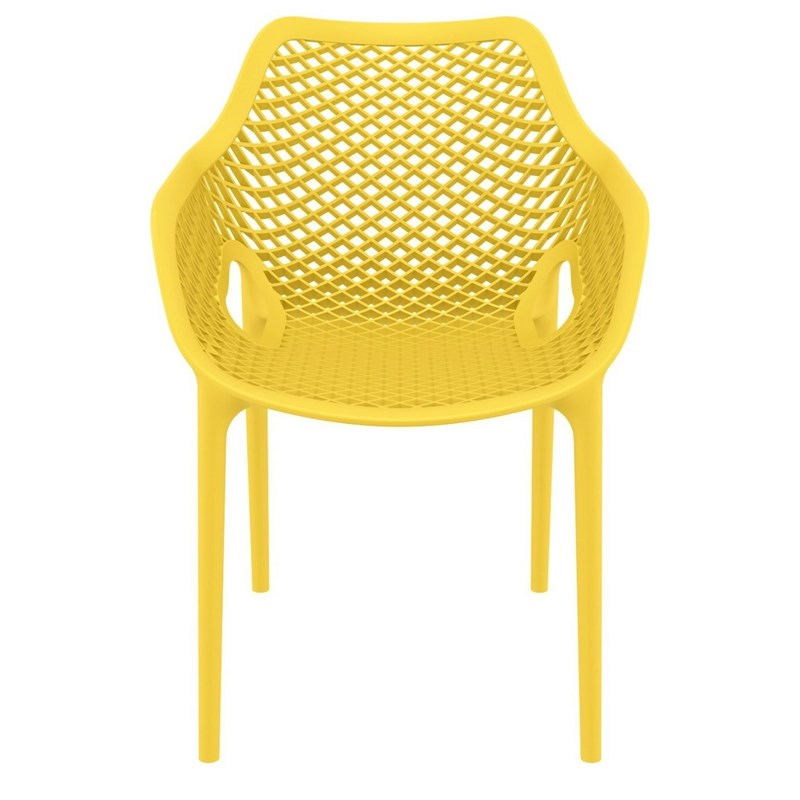 Compamia Air XL Patio Dining Arm Chair in Yellow