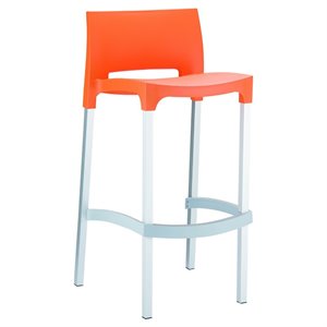 Compamia Gio 29.5&quot Outdoor Bar Stool in Orange