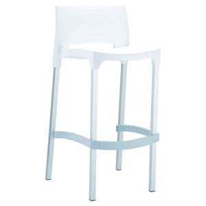 Compamia Gio 29.5&quot Outdoor Bar Stool in White