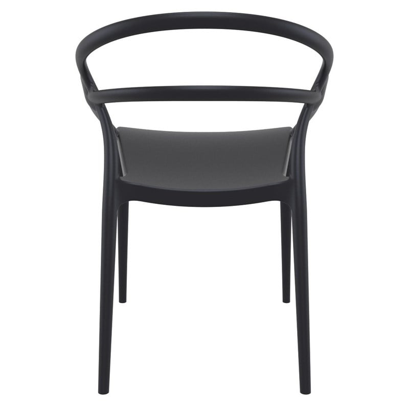 Compamia Mila Dining Arm Chair in Black
