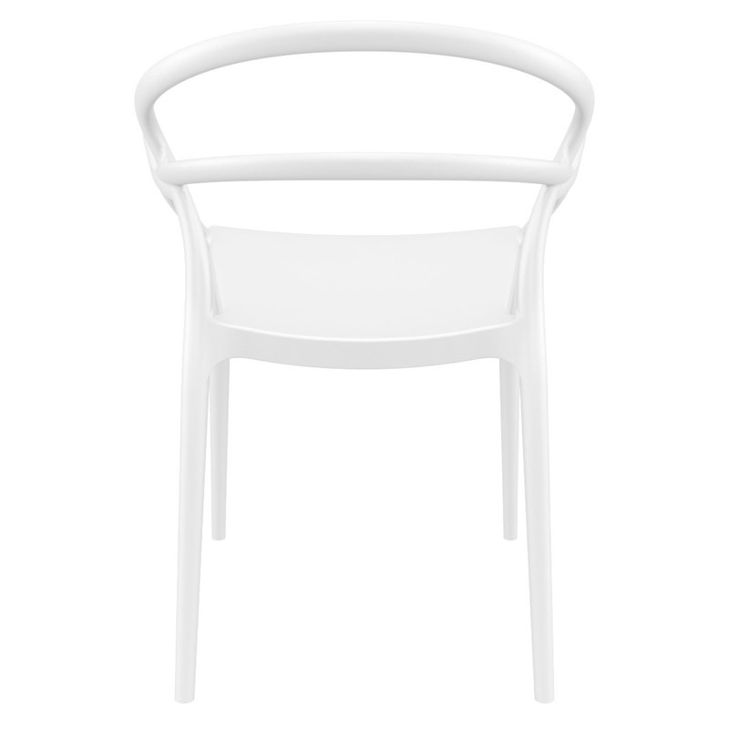 Compamia Mila Dining Arm Chair in White