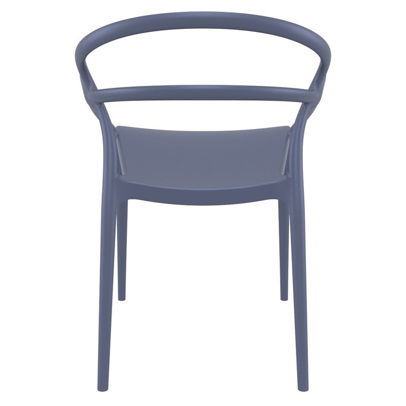 Compamia Mila Dining Arm Chair in Dark Gray